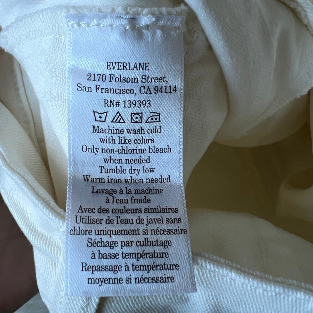 Everlane Utility Barrel Pant Tall 0 Bone White FLAW - Picture 7 of 11
